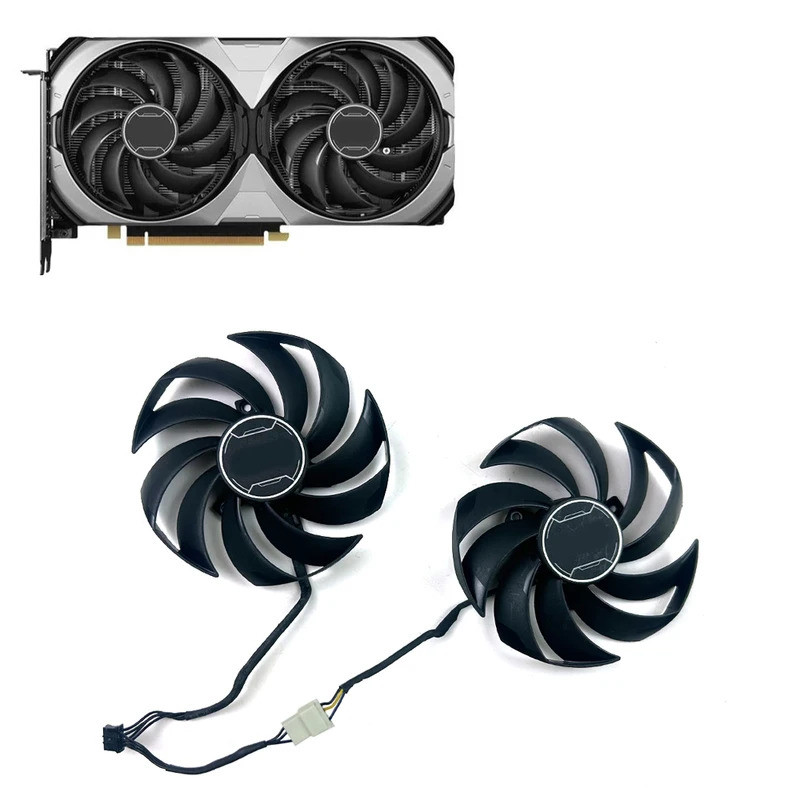 Quạt Làm Mát 95mm 4pin PLD10010S12HH RTX4070 4070TI 2X GPU QUẠT Cho MSI GeForce RTX 4070 4070Ti Siêu
