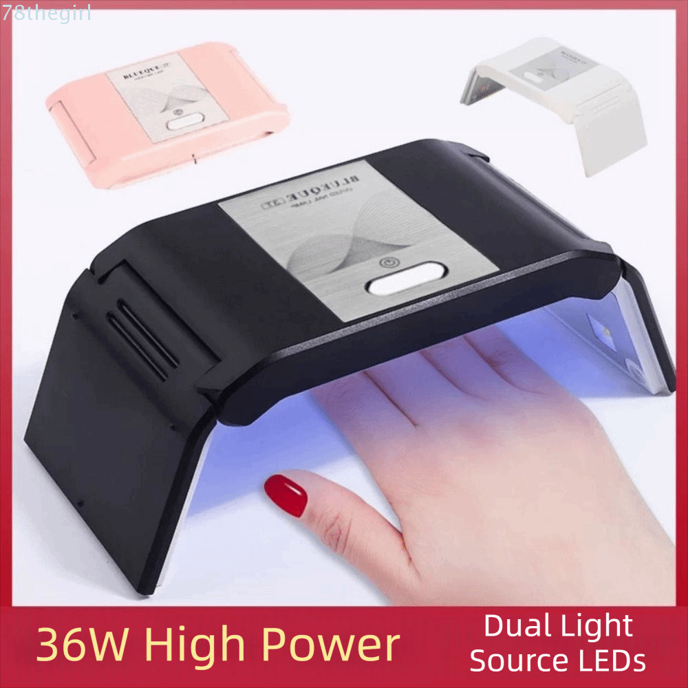 THEGIRL Nail Art Light, 36W Power USB plug-in LED Nail Lamp, 12 hạt đèn chuyên nghiệp Cấu trúc gấp c