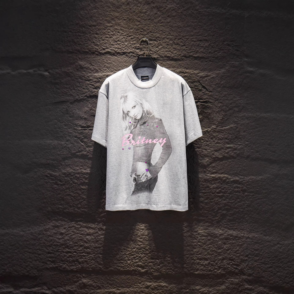 B7OE B-LG Summer New White ink direct-printed floral short-sleeve shirt T T-shirt for Men and Women