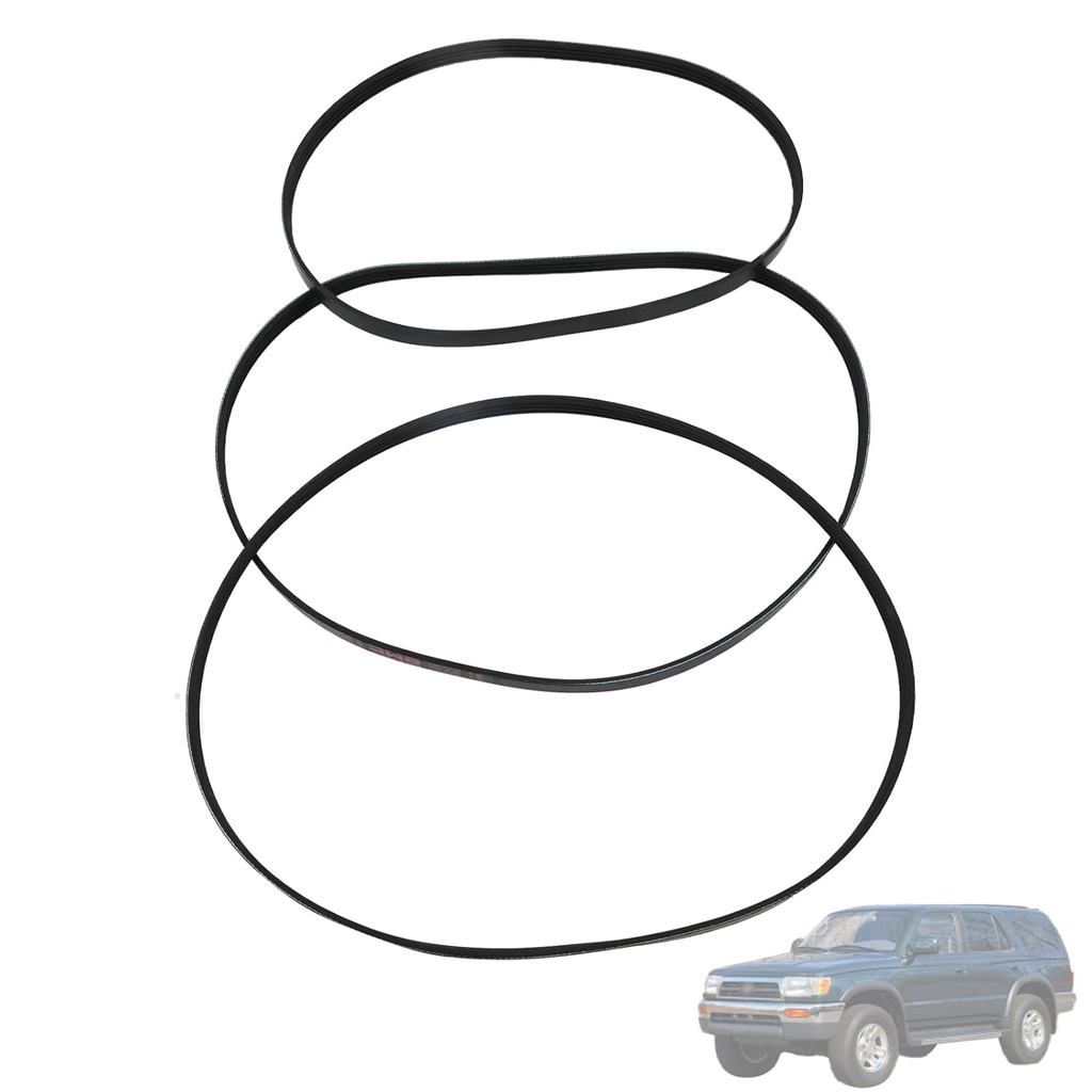 Bộ đai truyền động 4PK870 4PK1050 4PK1070 Phù hợp cho Toyota Tacoma 1995-2004|4Runner 1996-2002|Tund