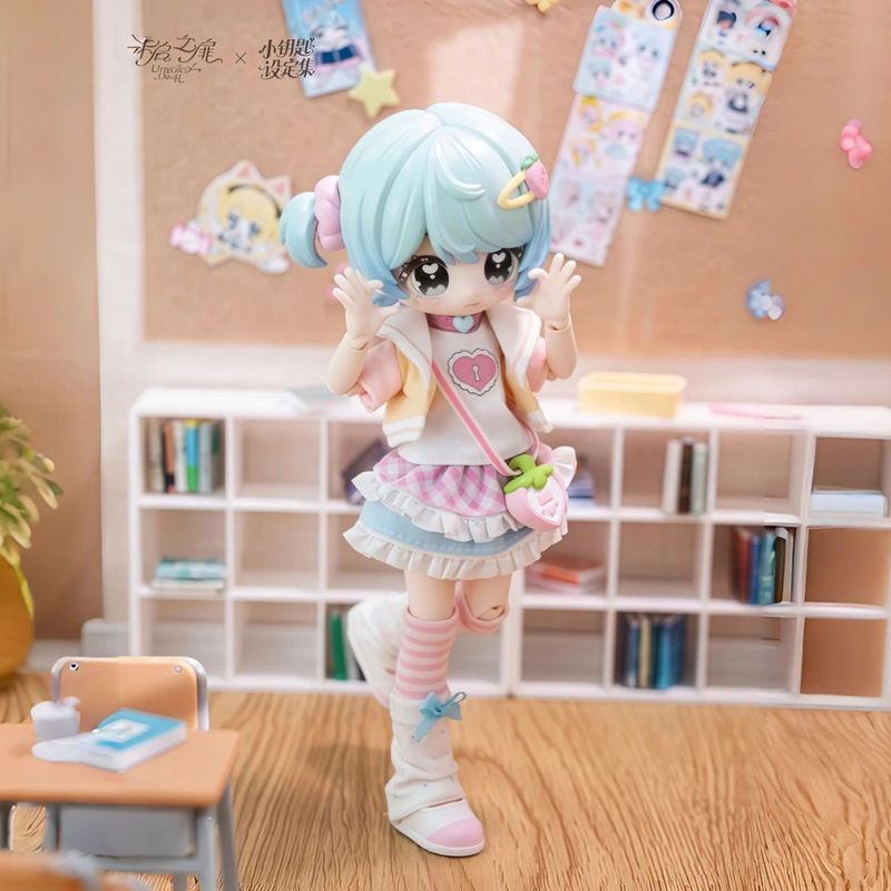 Unopened Doors Little Key Setting Collection, 1/12 Scale Articulated BJD Blind Box, Collectible Doll