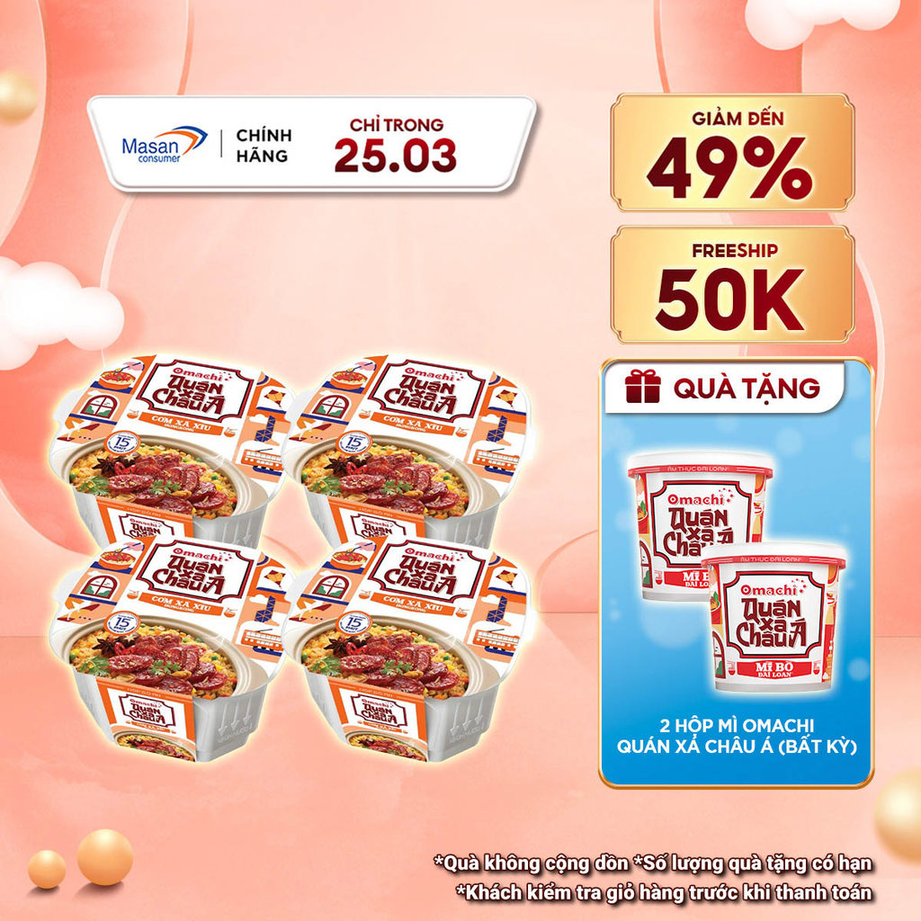 [Chọn loại] Combo Hộp đồ ăn Omachi Quán xá châu á - Cơm tự chín