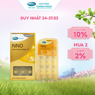 Viên dưỡng da ban đêm, Khóa ẩm, cải thiện da khô sạm, giúp săn chắc và tươi trẻ - NNO NOURISHING NIGHT OIL (Hộp 30 viên)