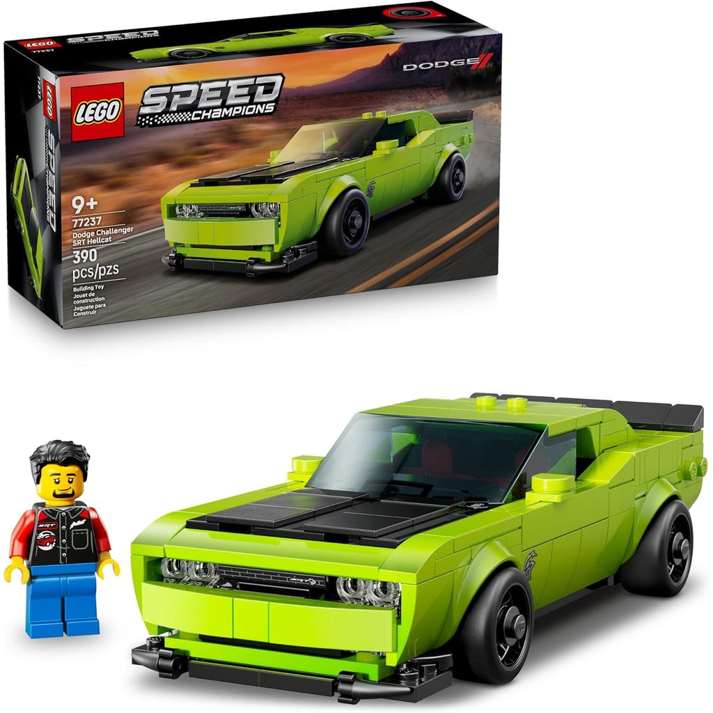 LEGO Speed Champions Dodge Challenger SRT Hellcat Đồ chơi ô tô thể thao - Bộ xây dựng để học tập, vu