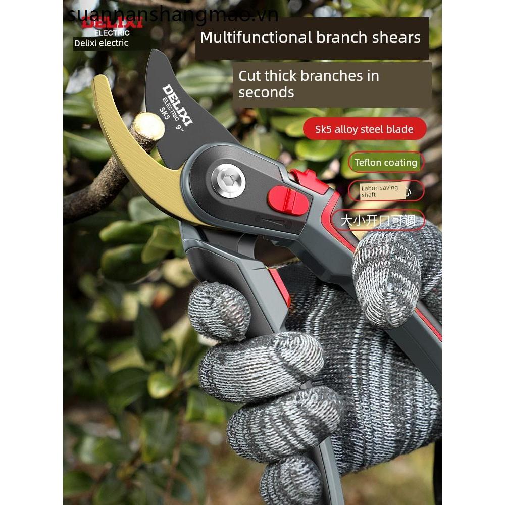 Delixi Điện Cắt Tỉa Làm Vườn Kéo Cắt Tỉa Hoa Vườn Cây Ăn Quả Hoa Ghép Hoa Đặc Biệt Kéo