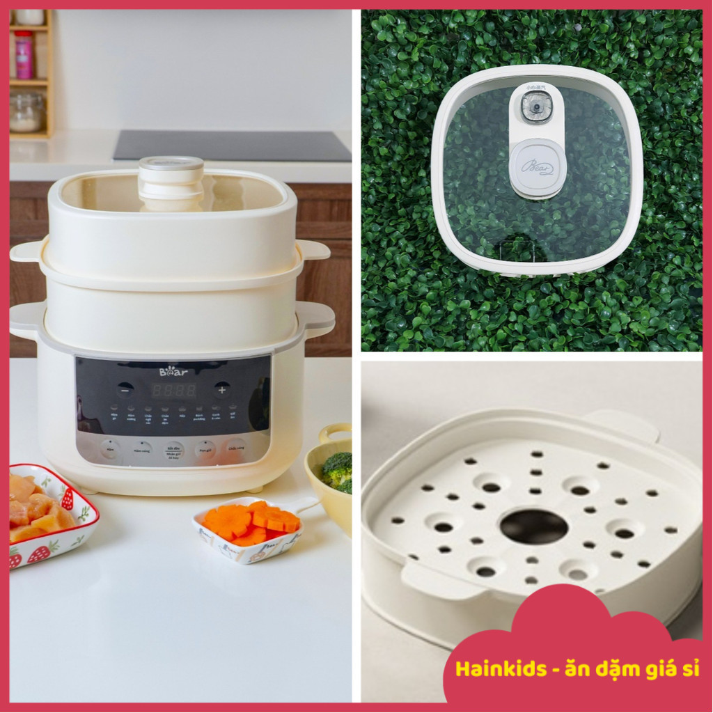 Phụ Kiện Thay Thế Nắp Thuỷ Tinh, Xửng Hấp Bear 2L5 Model SC-5H25M34, DDZ-J25H5/DDZ-J25G2, Nồi Nấu Ch