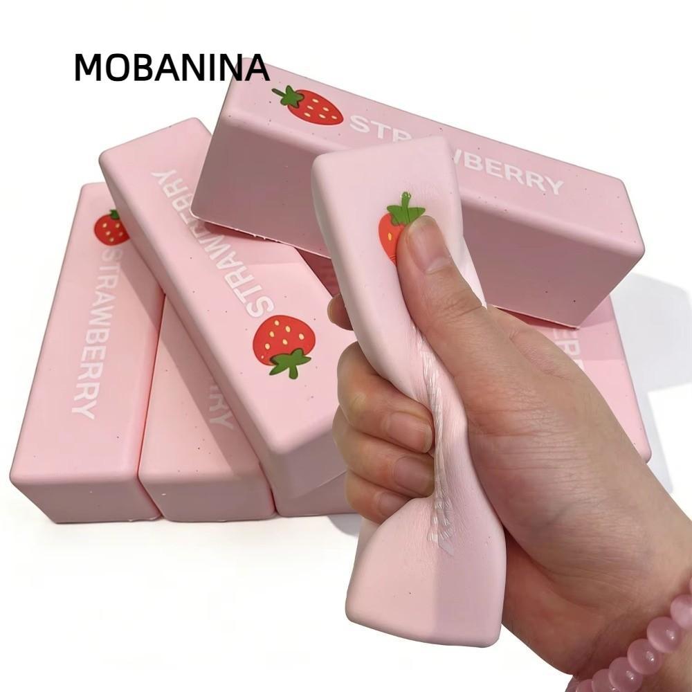 MOBANINA Bóp Quả Bóng Căng Thẳng, Thư Giãn Tay Chậm Đàn Hồi Bơ Bóp Đồ Chơi, Quà Tặng Dâu Dính Fidget