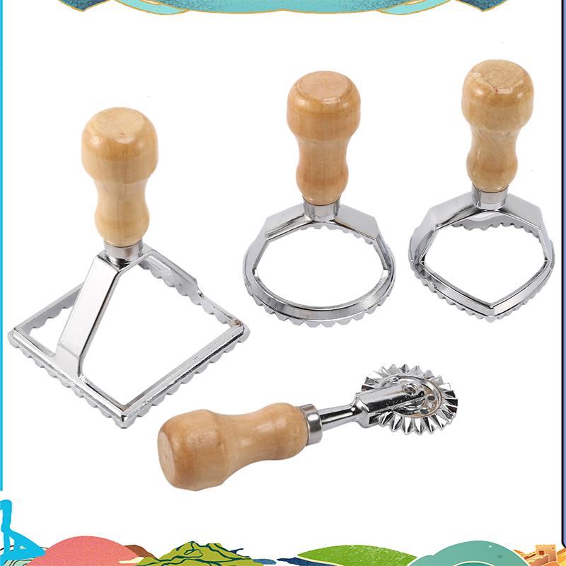 Ý Ravioli Bộ Cắt Pasta Báo Chí Nhà Bếp Đính Kèm Bộ Ravioli Máy Làm Khuôn Dụng Cụ Ravioli Tem Bộ Bánh