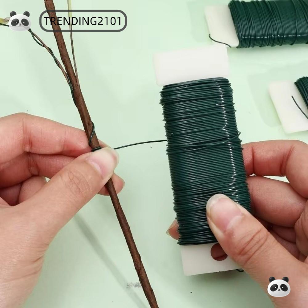 TRENDING Florist Dây xanh, Sắp xếp hoa Ruy băng Làm dây mái chèo hoa, DIY 22 thước đo Dây cố định rà