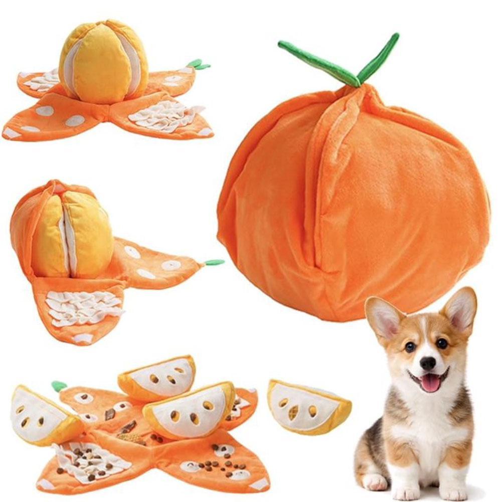 Đồ chơi cho chó Đồ chơi tương tác màu cam cho chó nhỏ Đồ chơi chó con kêu B1k0