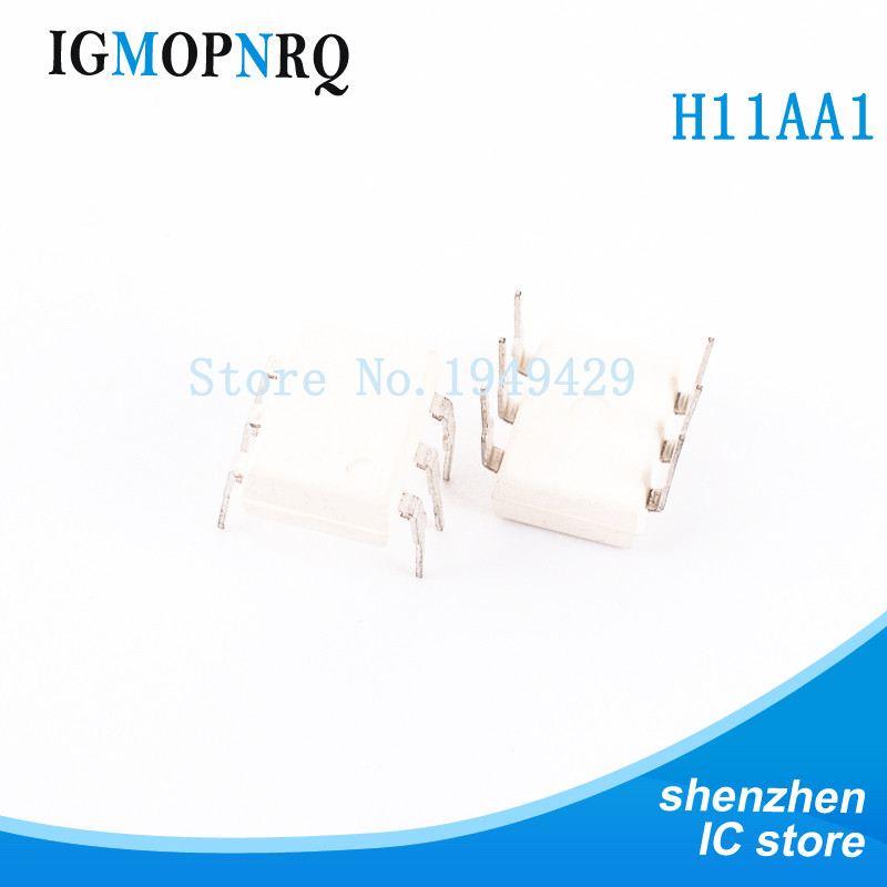 10 Cái / lốc H11AA1 AC DIP Đầu Vào / Phototransistor Optocouplers Mới