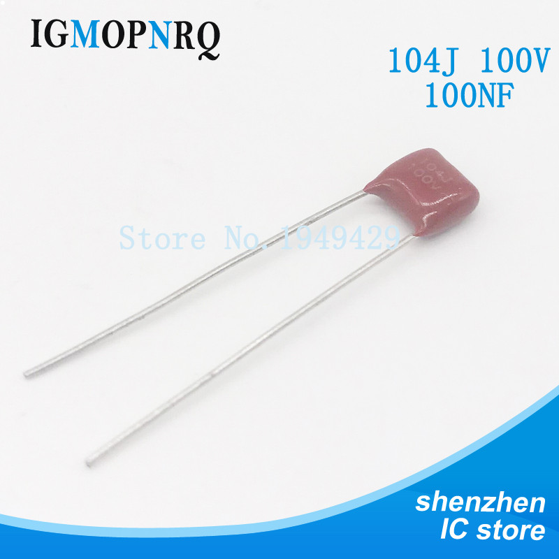 Mới 20 Cái / lốc CBB tụ điện 104 400V 104J 0.1uF 100nF P10 CL21 Tụ điện màng Polypropylen kim loại c
