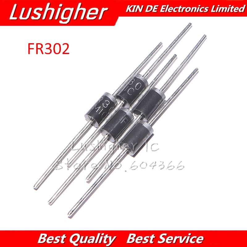 20 CHIẾC FR302 DO-27 3A 200V phục hồi nhanh diode chỉnh lưu mới gốc miễn phí vận chuyển