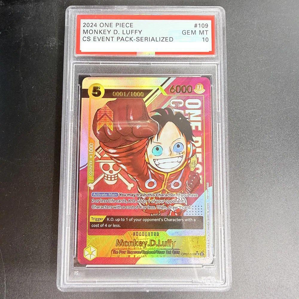 Thẻ đánh giá PSA 10 DIY ONE PIECE 2024 ONE PIECE MONKEY D. LUFFY OP07-109 Bộ sưu tập Thẻ Sao chép 10