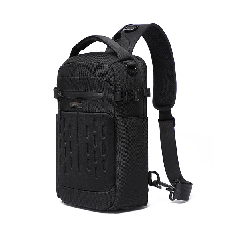 Túi đeo chéo OZUKO, túi đeo chéo nhiều lớp dành cho nam sành điệu & 3 9; s chống thấm nước ngoài trờ