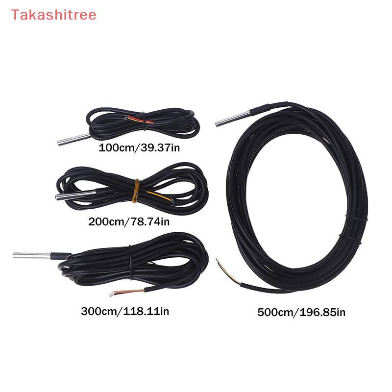 (Takashitree) 1 CÁI DS18B20 Đầu dò nhiệt độ ren chống nước Cảm biến nhiệt độ Thép không gỉ cho Ardui