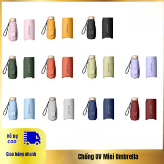 Bảo vệ UV Ô Dù Gấp Gọn Mini Bỏ Túi Ô Dù Che Mưa Đi Nắng UPF 50 Chống Tia Cực Tím Kích Thước Nhỏ Gọn