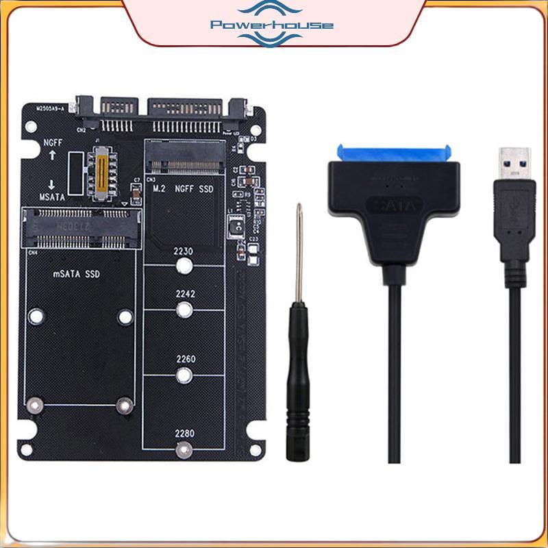 Bộ chuyển đổi USB POWER M2 M.2 NGFF sang SATA Bộ chuyển đổi MSATA sang USB SATA 3.0 Bộ chuyển đổi bê