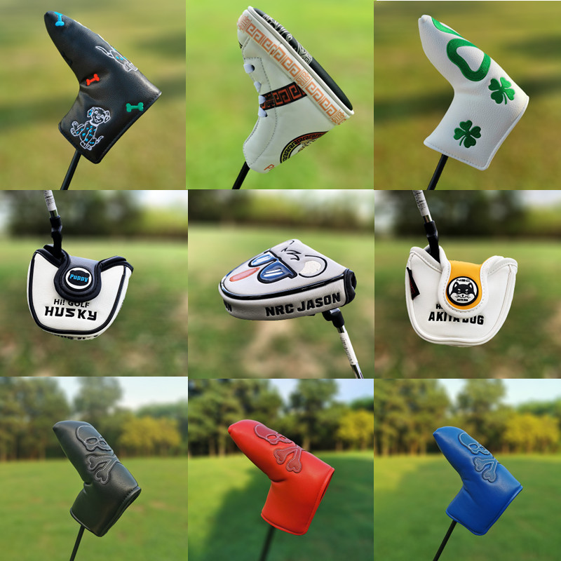 Putter Cover Collection Golf Club Cover Head Cover Blade Flat Putter Cover Golf Hình bán nguyệt Ball