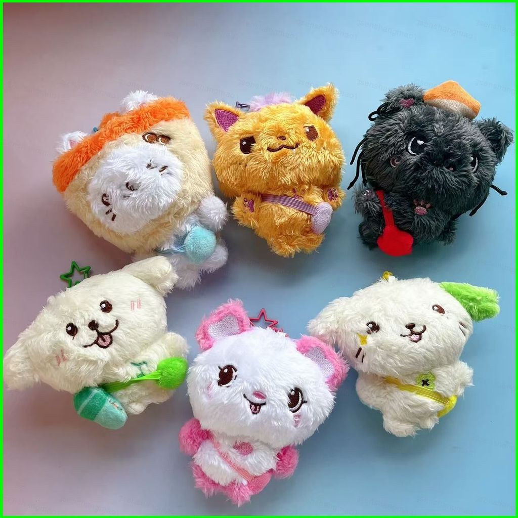 PS1 NCT WISH WISH DOLL SION RIKU YUSHI Pop-Up Bubble Tea Cat Sang Trọng Búp Bê Ngôi Sao Móc Khóa Túi