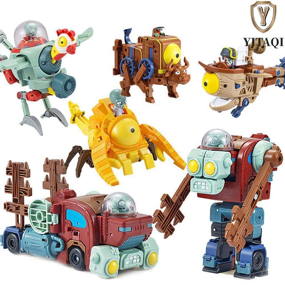 YITAQI Zombie Robot Doll, Nhân Vật Hành Động Đồ Chơi Mô Hình Thực Vật Biến Dạng Zombie, Đồ Chơi Trẻ 