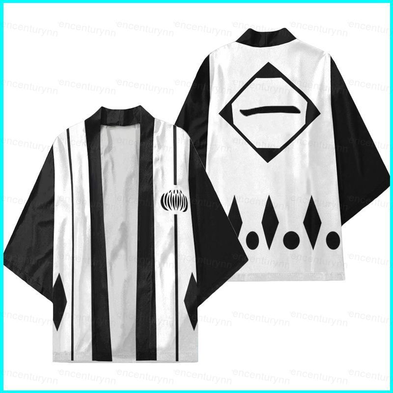 Kimono Haori cosplay Ichigo Bleach, dáng rộng unisex