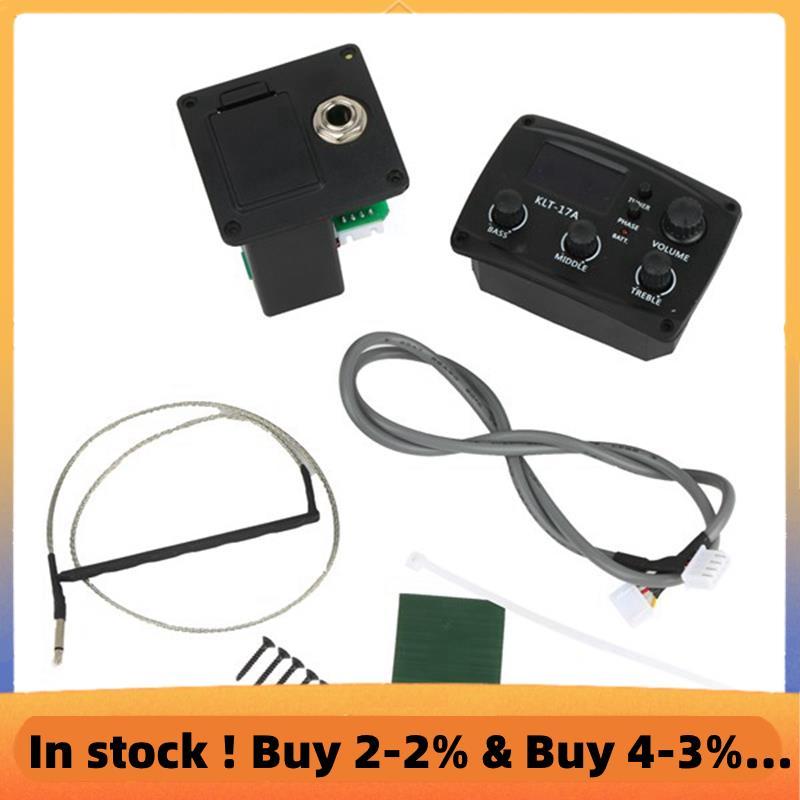 Acoustic Guitar EQ Preamp với Digital Procedding Tuner 3 Band EQ Equalizer với Tuner Guitar Pickup