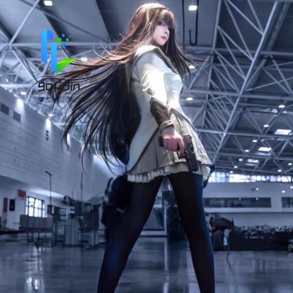 GOFIDIN Bộ đồng phục cosplay Akemi Homura full bộ, phù hợp cho anime convention Puella Magi Madoka M