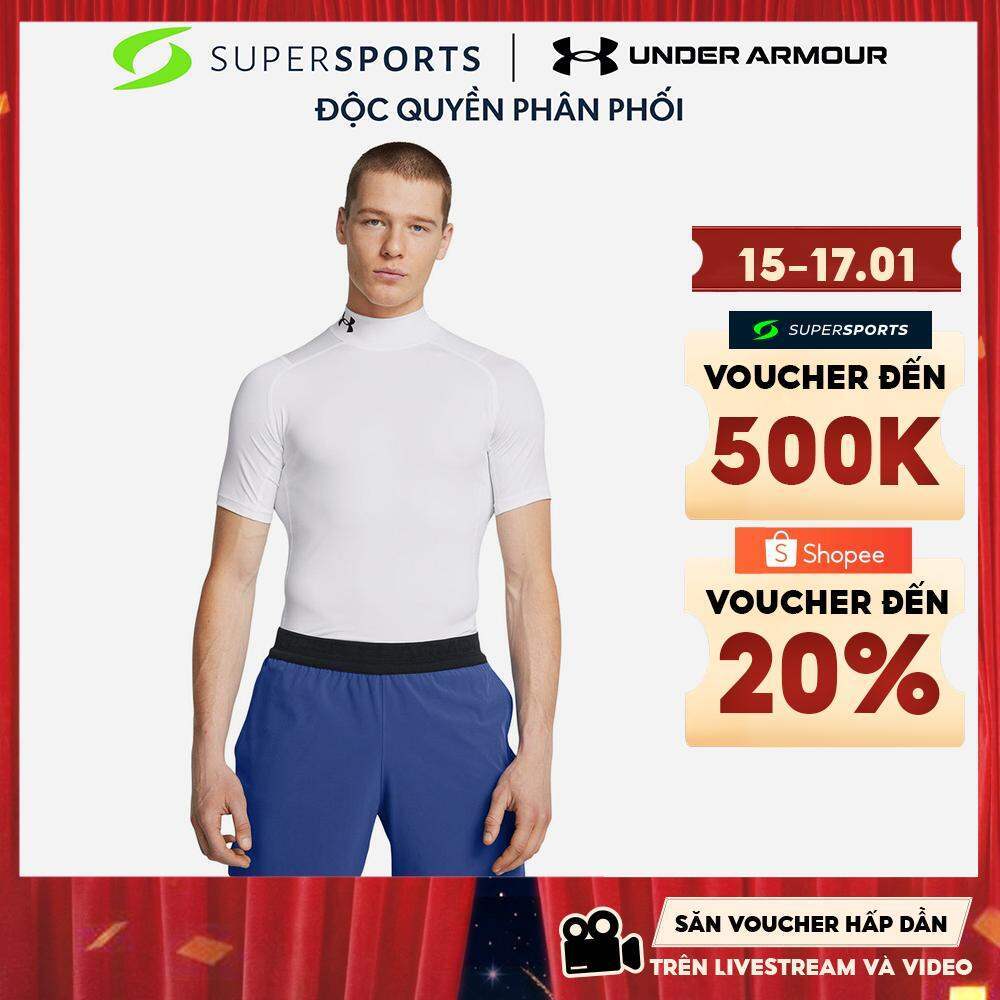Áo Thun Nam Under Armour Heatgear Mock - Trắng - 1372586-100
