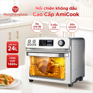 (GIẢM THÊM 400K) Nồi Chiên Không Dầu Dạng Lò 24L AMICOOK (Air Fryer Oven) - Màu Bạc | Nướng, Chiên, Quay Đa Năng