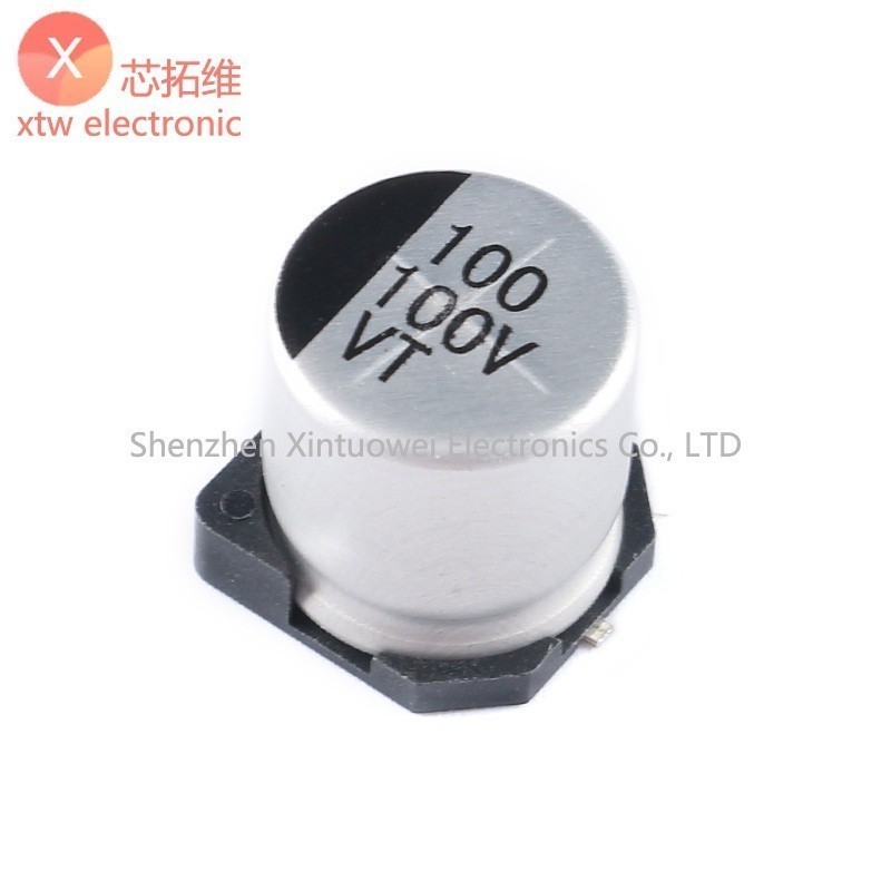 10 Cái / lốc SMD 100V 100UF Tụ Điện Phân Nhôm 12.5 * 13.5mm Tụ Điện Phân SMD