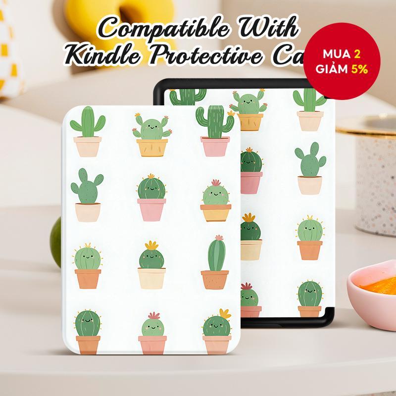 Vỏ đa thiết kế cho Kindle Gen 11, Kindle Paperwhite, cảm giác da giả, kho báu nhỏ hàng ngày