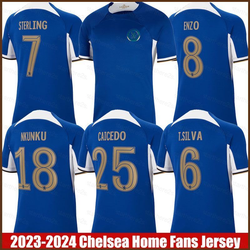 Nhân vật chính NP2 2023-2024 Chelsea Home Jersey với sự góp mặt của các cầu thủ như Caicedo, Sterlin