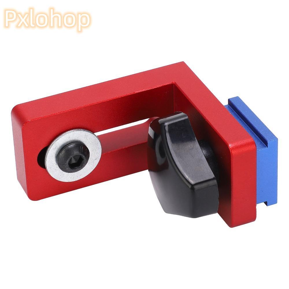 PXLOOHOP 2 chiếc ​Miter Track Stop, Giá đỡ trượt T-Track màu đỏ 30 loại, bền cho 30 T-Track Hợp kim 