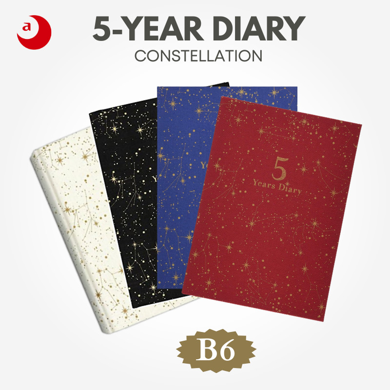 ARTEMIS 5 Years Diary - Constellation B6 Size, Japan Diary/ Journal Stationery
