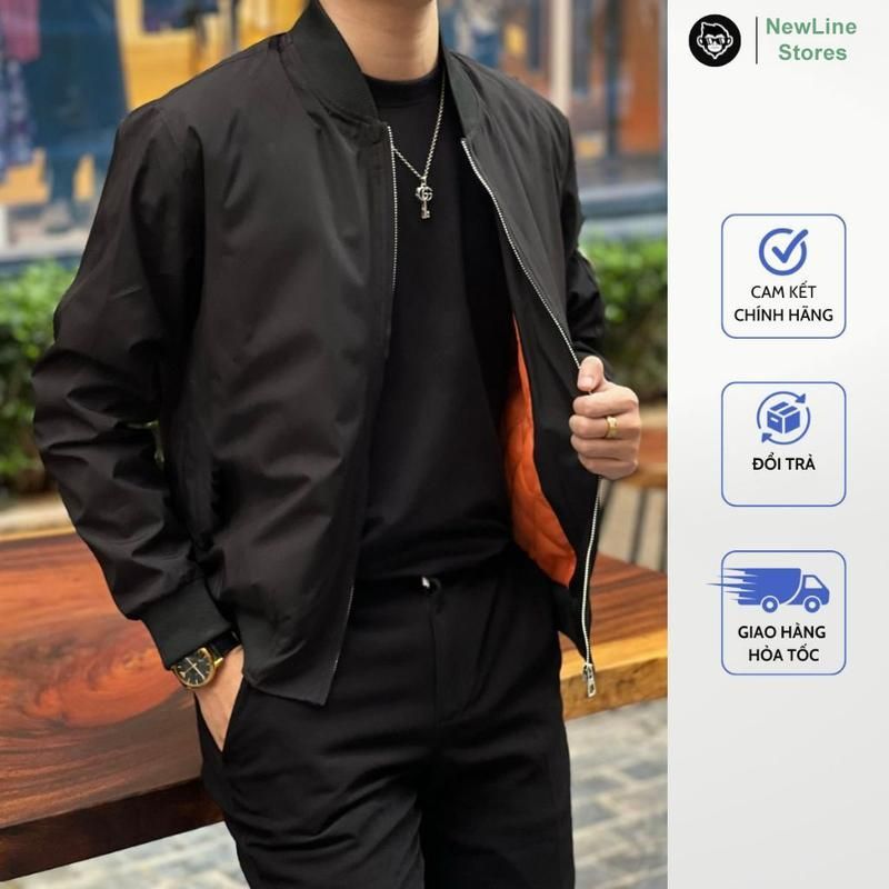 Áo Khoác Gió NewLine, Trần Bông 3 Lớp , Nam Nữ , Bản Chống Nước Cao Cấp Menswear Jean.