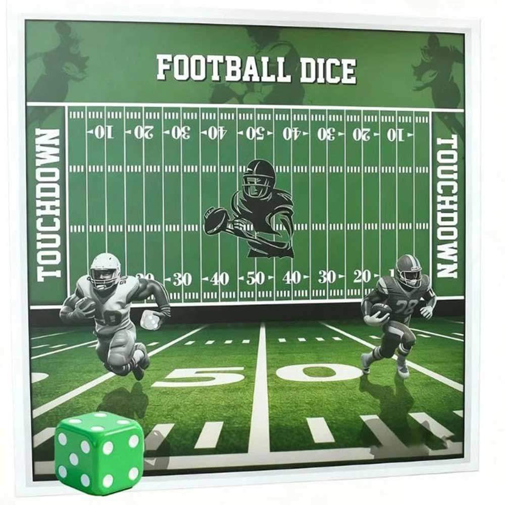 Football Dice Game Board Set Tabletop Family Game