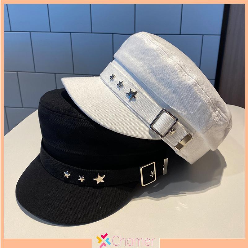 <[CDATA[Mũ nồi nữ cotton retro navy style]]>