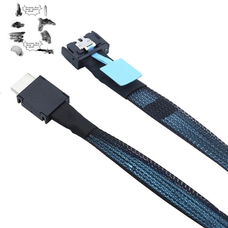 Gen5 PCIE MCIO Slimline SFF-8654 4i sang Oculink SFF-8611 4i cho cáp chuyển đổi máy chủ PCI-Express 