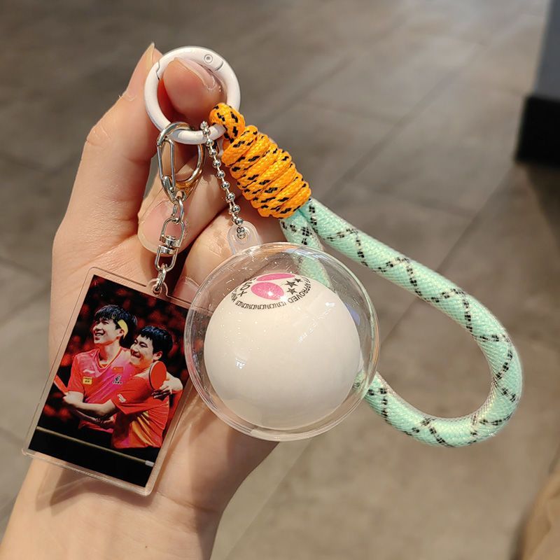 [Hỗ trợ tự chế] Móc khóa bóng bàn Liang Jingkun Wang Chuqin Liang Jingkun Mặt dây chuyền trang sức H