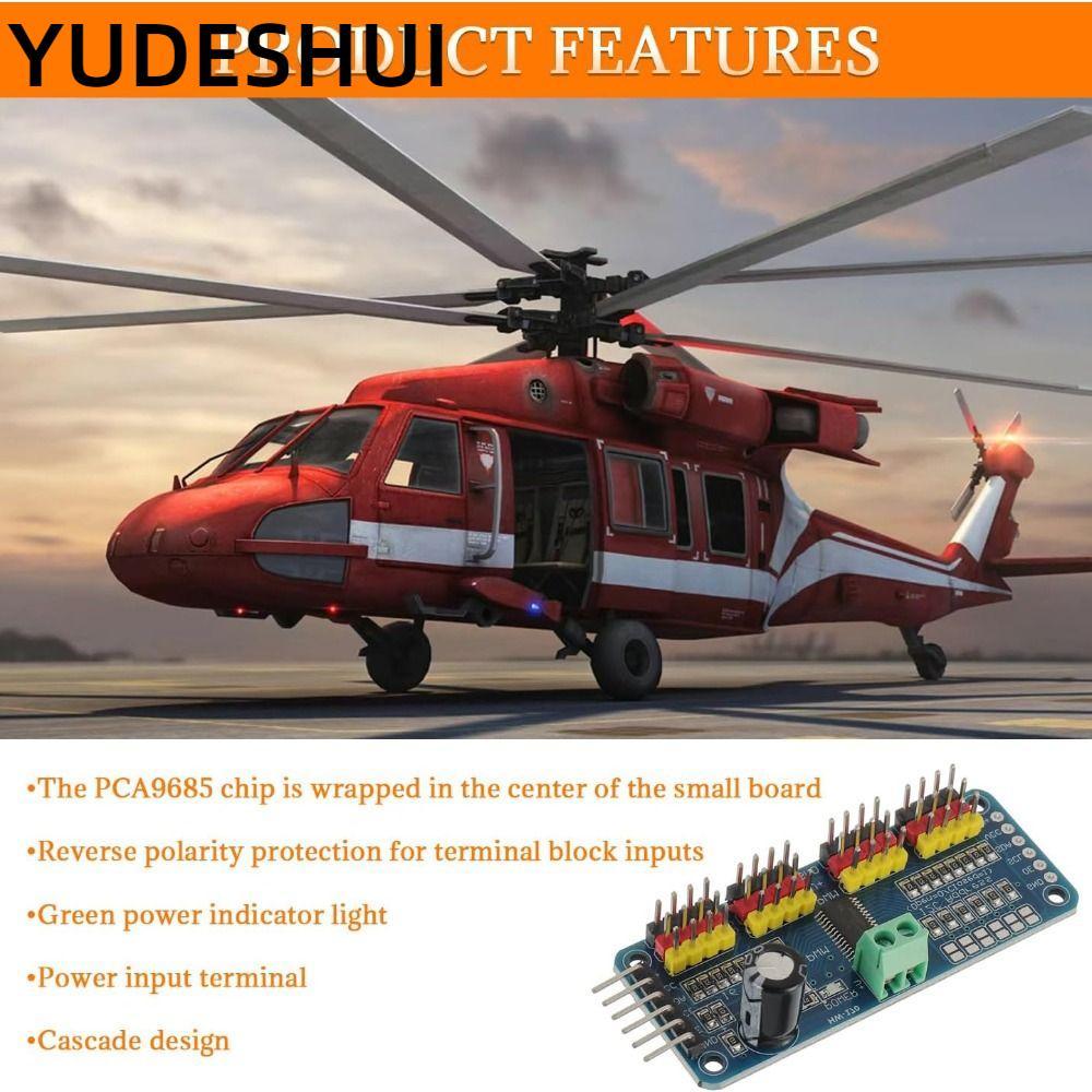 Mô-đun YudhUI PCA9685PW, Trình điều khiển động cơ servo 12 bit 12 kênh, Dự án robot bảng điều khiển 