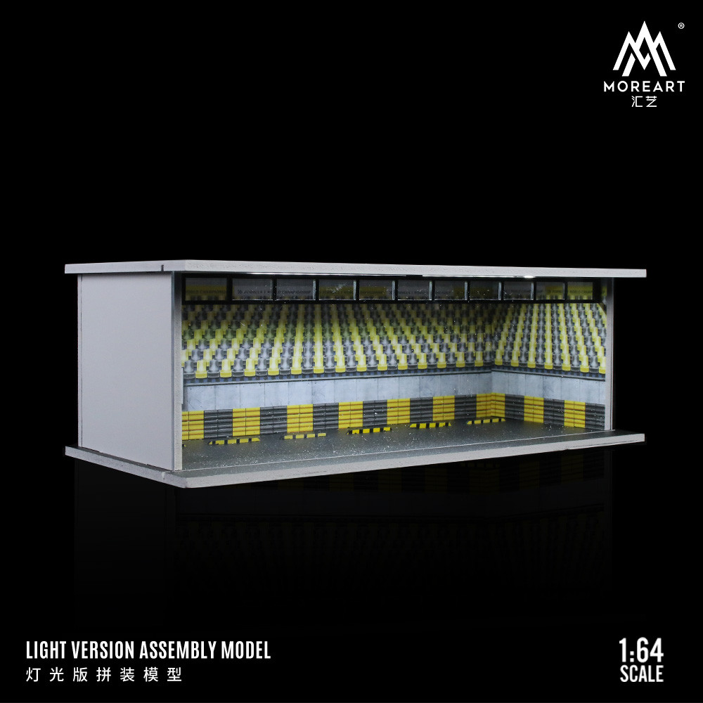 [ORDER] Mô hình diorama MOREART 1:64 Racing Car Parking Lot Lighting Model Set MO914054