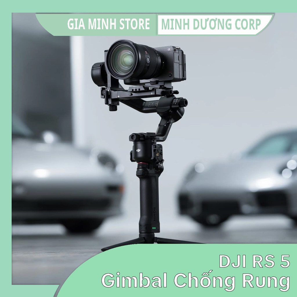 Gimbal Chống Rung DJI RS 5 – Tải Trọng 3kg – Tracking Thông Minh – Pin Bền Bỉ – Chính Hãng DJI VN