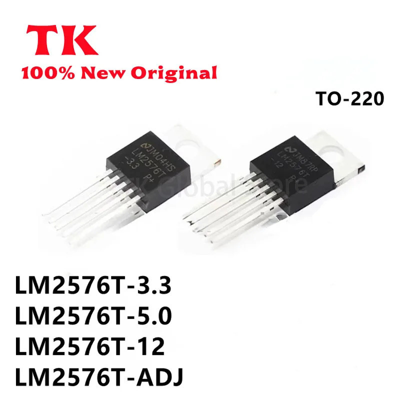 5 Cái LM2576T 3.3 LM2576T 5.0 LM2576T 12 LM2576T ADJ LM2576 nội tuyến TO-220-5 Bộ điều chỉnh chuyển 