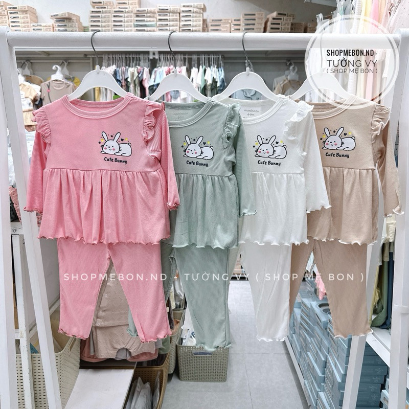 Bộ Anminaza dài tay thu đông cho bé