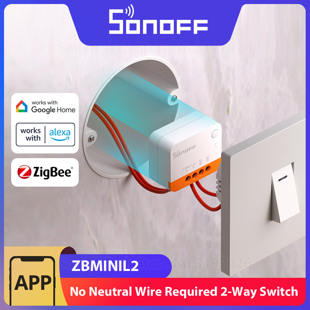 SONOFF ZBMINIL2 Extreme ZigBee Switch Không cần dây trung tính Nhà thông minh Điều khiển hai chiều e