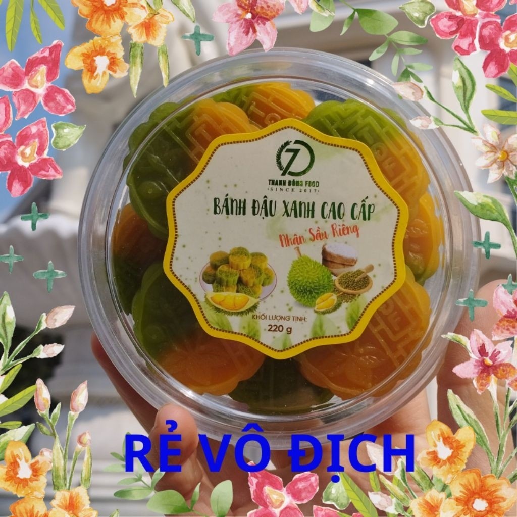 [BUÔN SỈ RẺ] BÁNH ĐẬU XANH SẦU RIÊNG HỘP CAO CẤP NGON RẺ