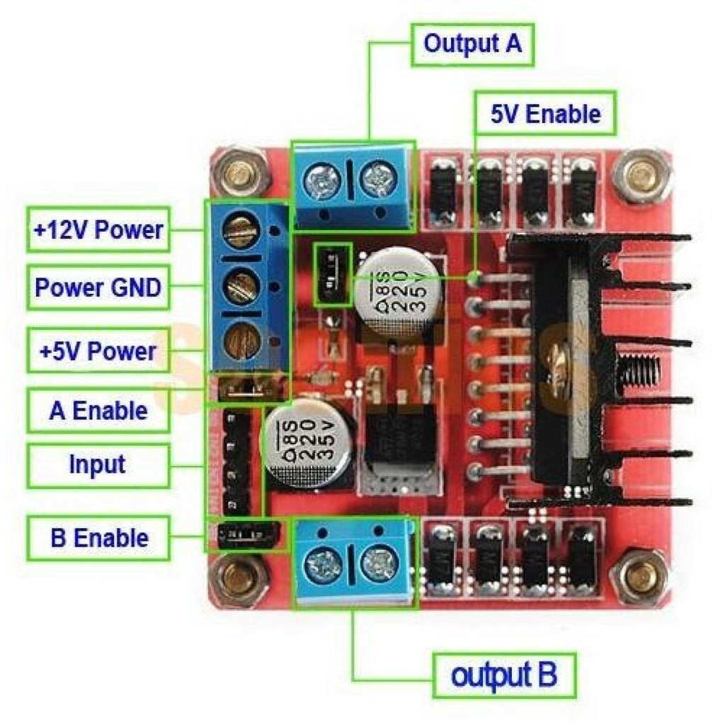 050 Module Điều Khiển Động Cơ L298N