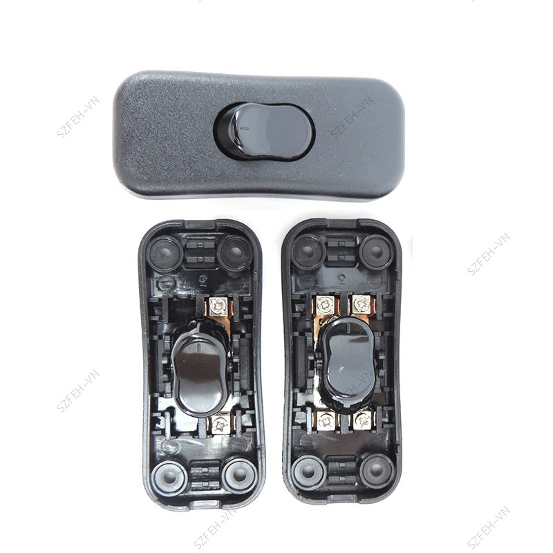Chất Lượng Cao Đen 2A 303 Online ON OFF Nút Nhấn Bàn Đèn Led Dây Công Tắc Điện 2gang Rocker Switch 1