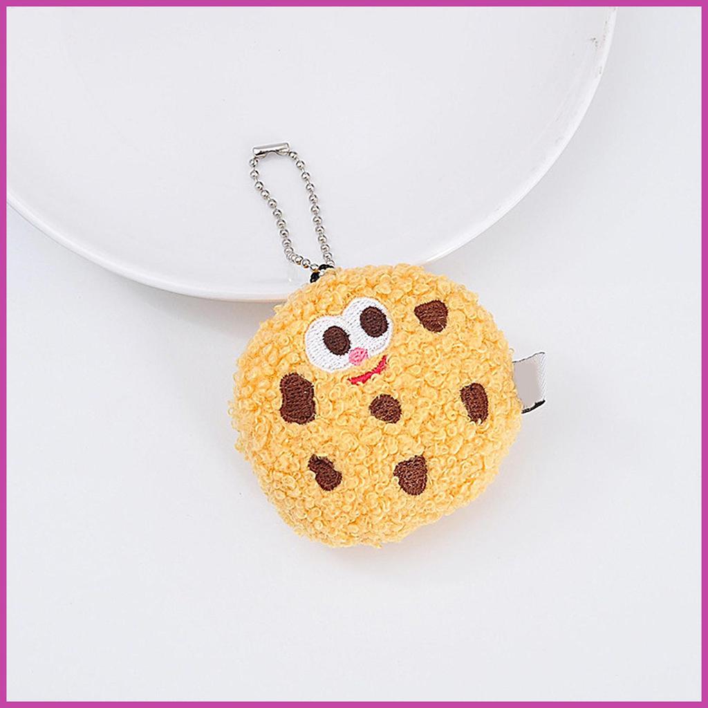 Cookie Sang Trọng Móc Khóa Chocolate Chip Cookie Sang Trọng Đồ Chơi 6cm / 2.4inch Cookie Nhồi Bông S